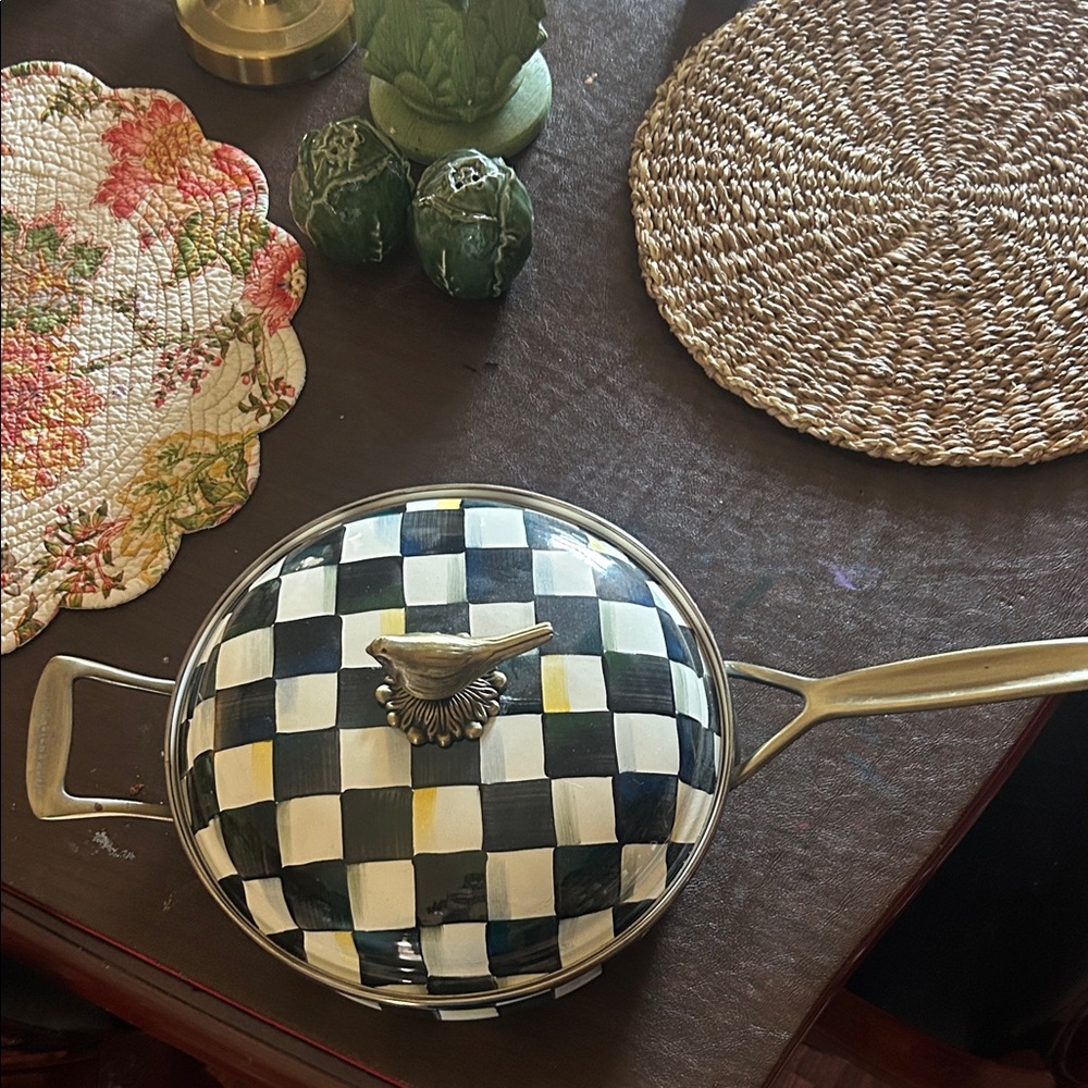 Mackenzie Childs Covered Skillet
